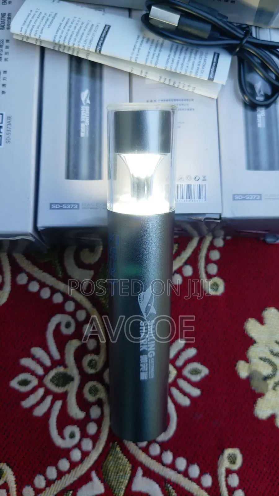 Luxury Metal Body Multifunctional 7 In1 Rechargeable Waterproof Light