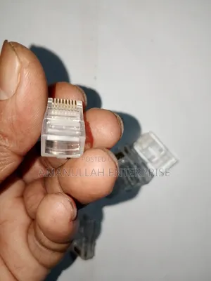 Photo - Rj45 Connectors for Terminate the Ends of Ethernet Network Cables.