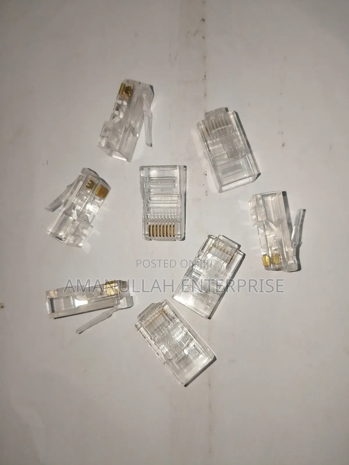 Rj45 Connectors for Terminate the Ends of Ethernet Network Cables.