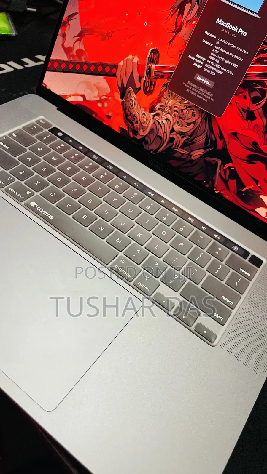 Laptop Apple MacBook 2019 64GB Intel Core I9 SSD 512GB