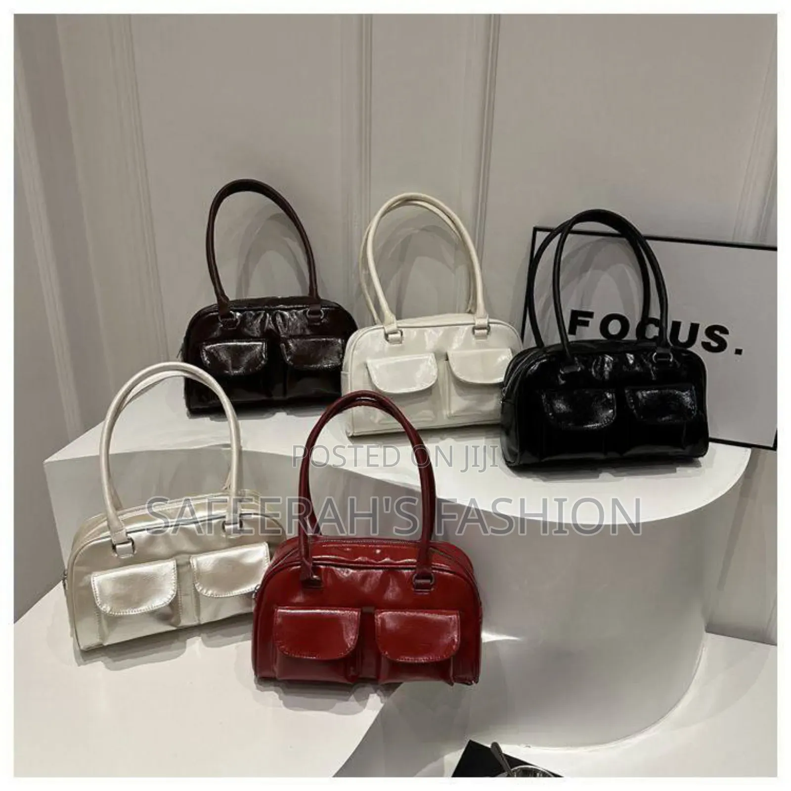 Oil Wax Leather Bowling Armpit BagMusa