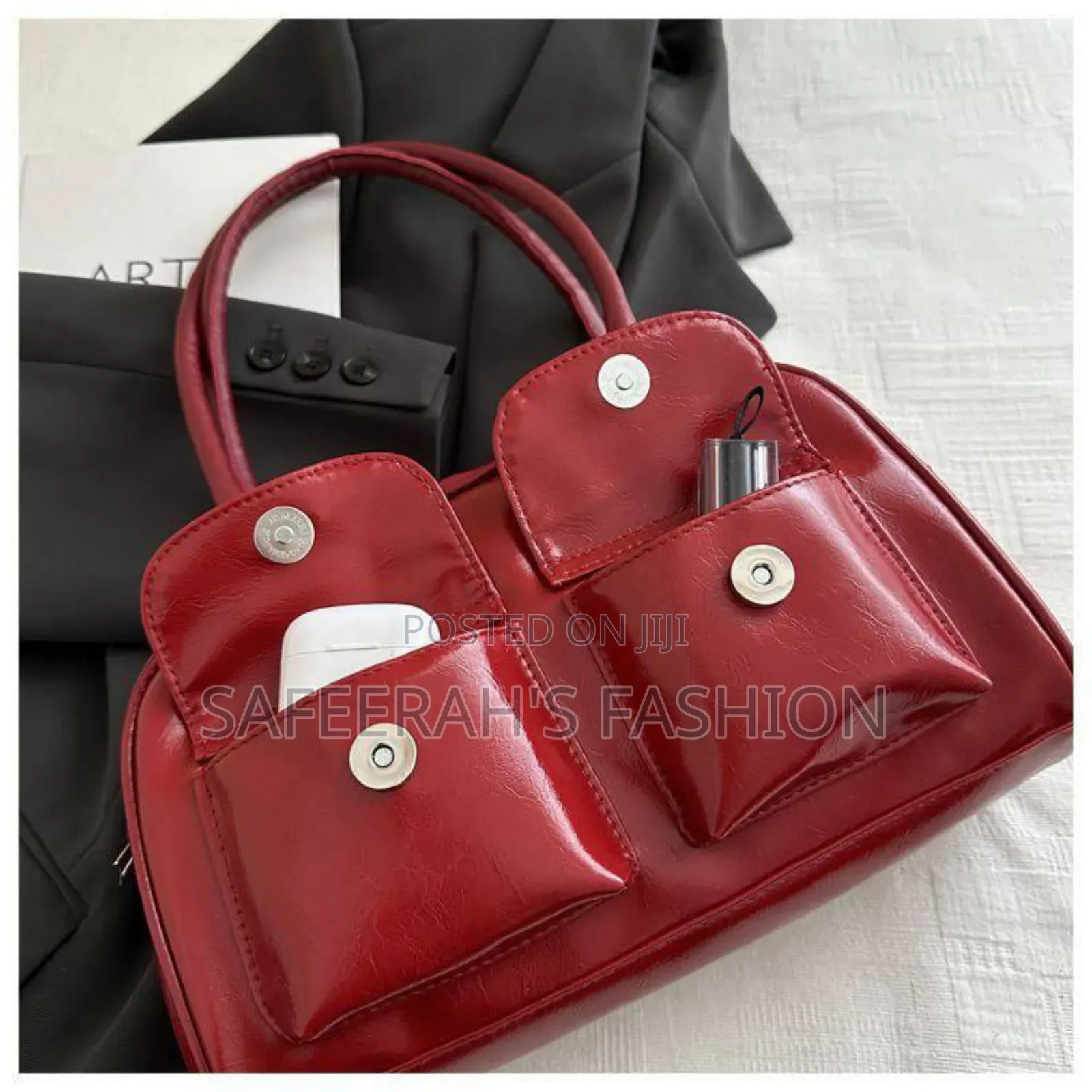 Oil Wax Leather Bowling Armpit BagMusa