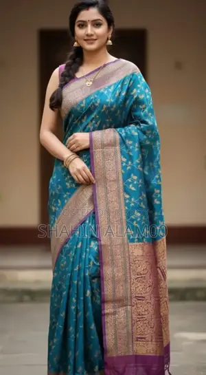 কাশ্মীরি কাতান শাড়ি