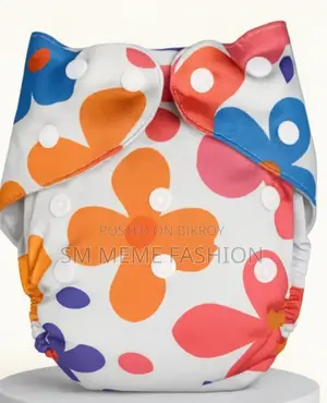 Washable Diaper (Knitted Fabric) – With 2 Pads