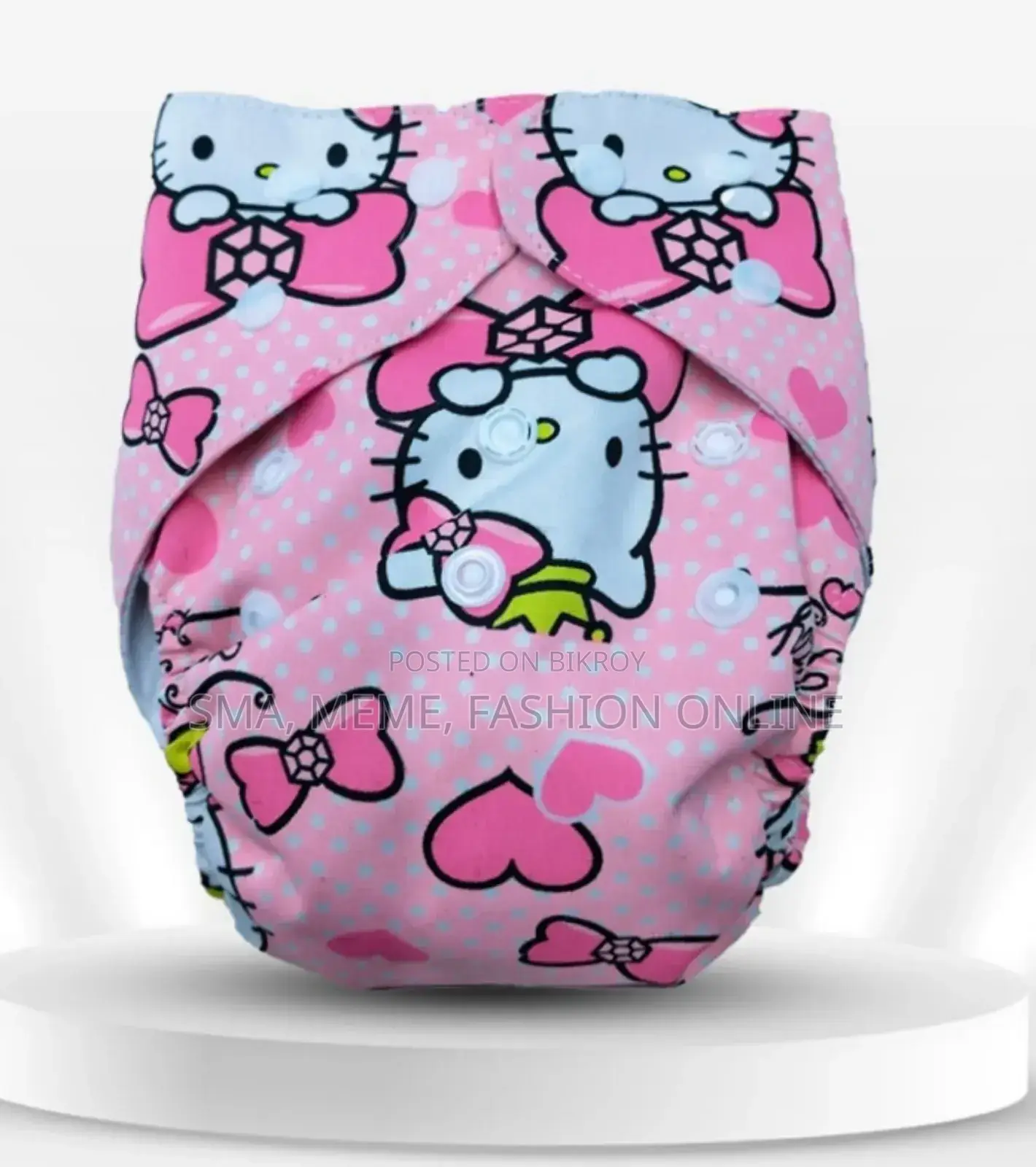 Washable Diaper (Knitted Fabric) – With 2 Pads