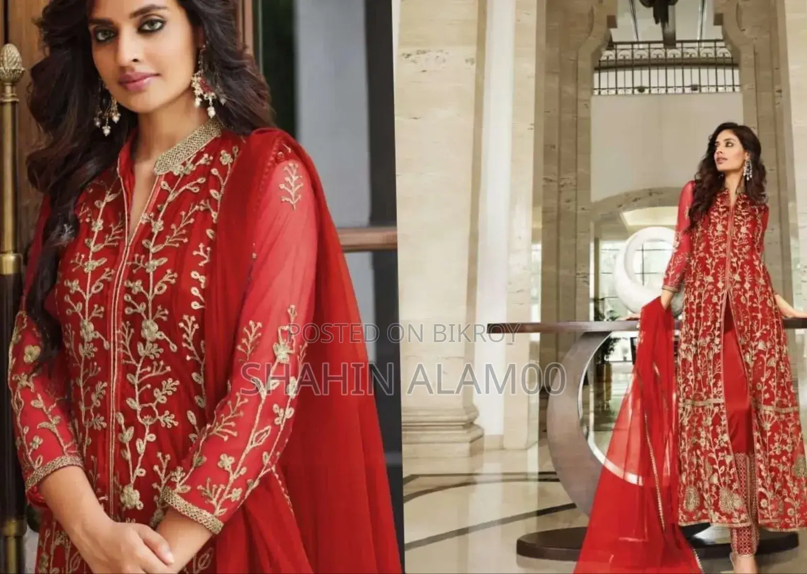 Readymade Georgette Embroidery Party Dress