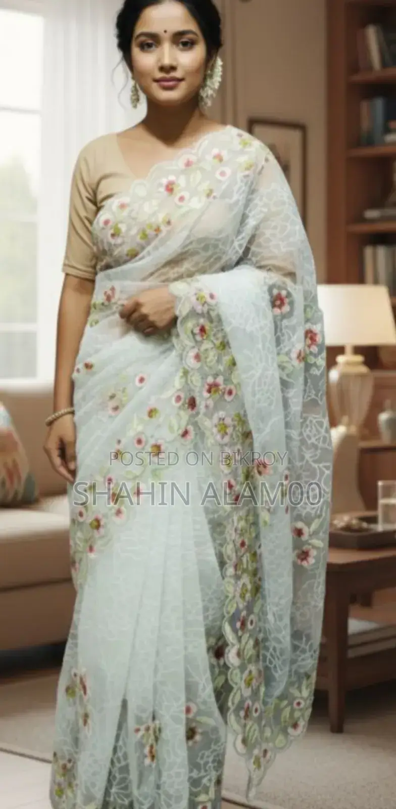 Georgette Organza Saree