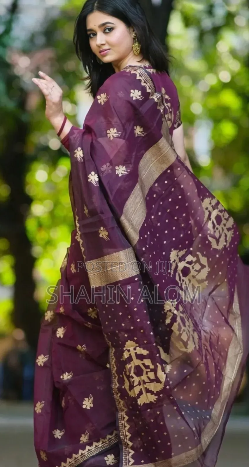 Semi Moslin Sharee With Blouse Piece