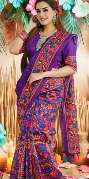 Premium Parsha Sharee With Blouse Piece