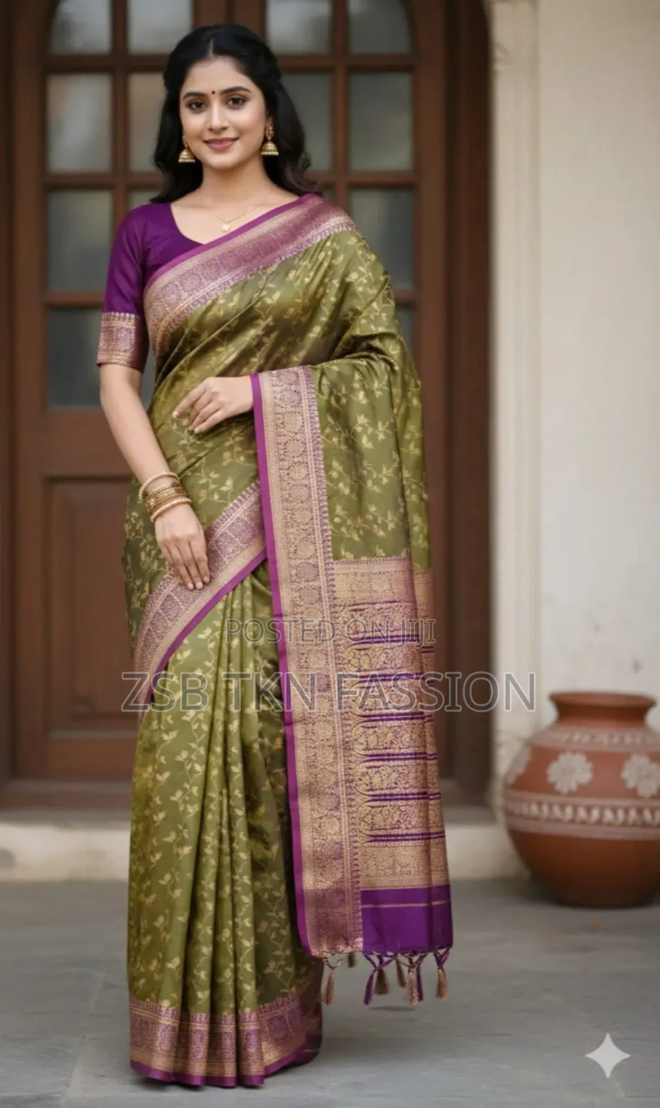 Kashmeri Katan Saree