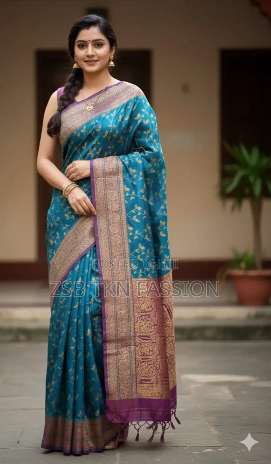 Kashmeri Katan Saree