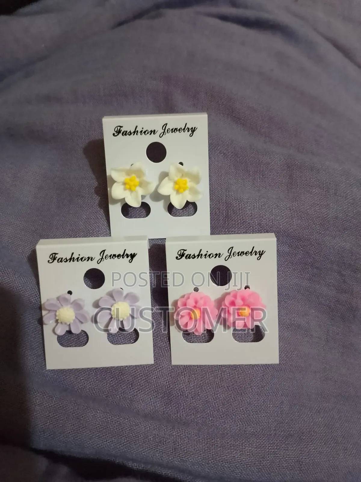 3 Flower Earrings