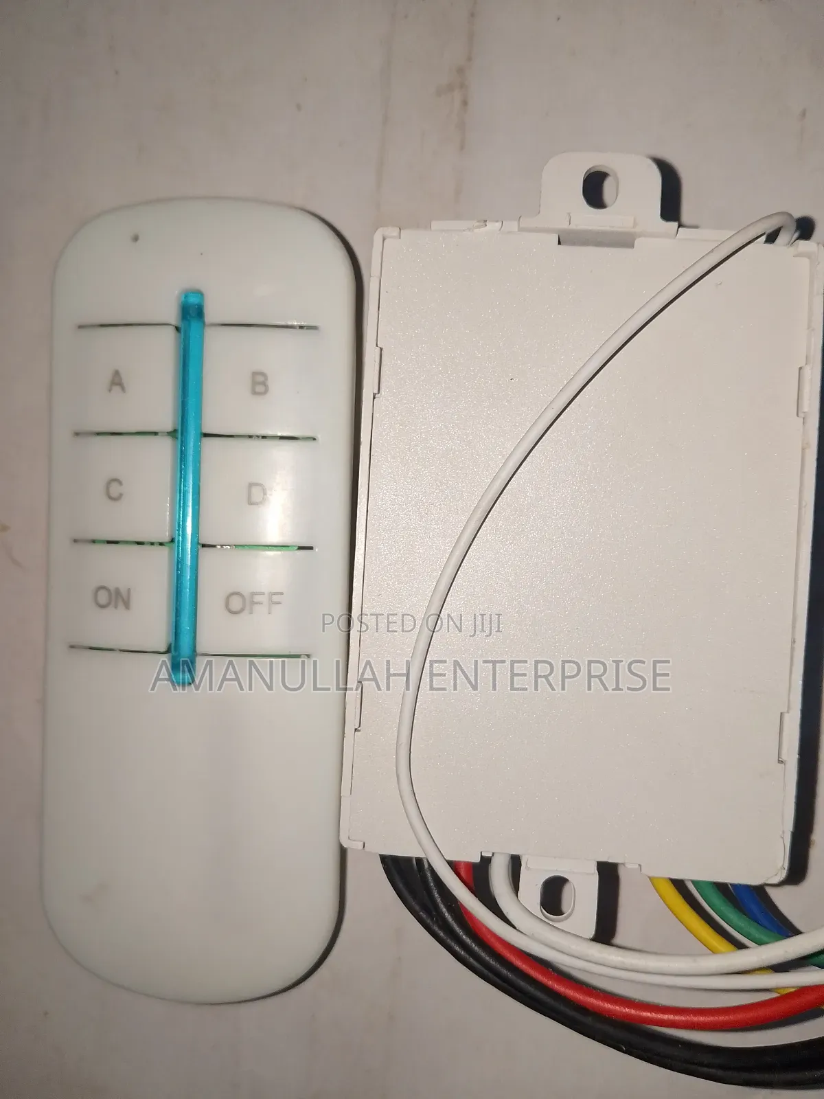 4 Way Digital Remote Control Switch for Controlling Multiple Lights.