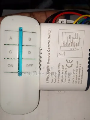 4 Way Digital Remote Control Switch for Controlling Multiple Lights.