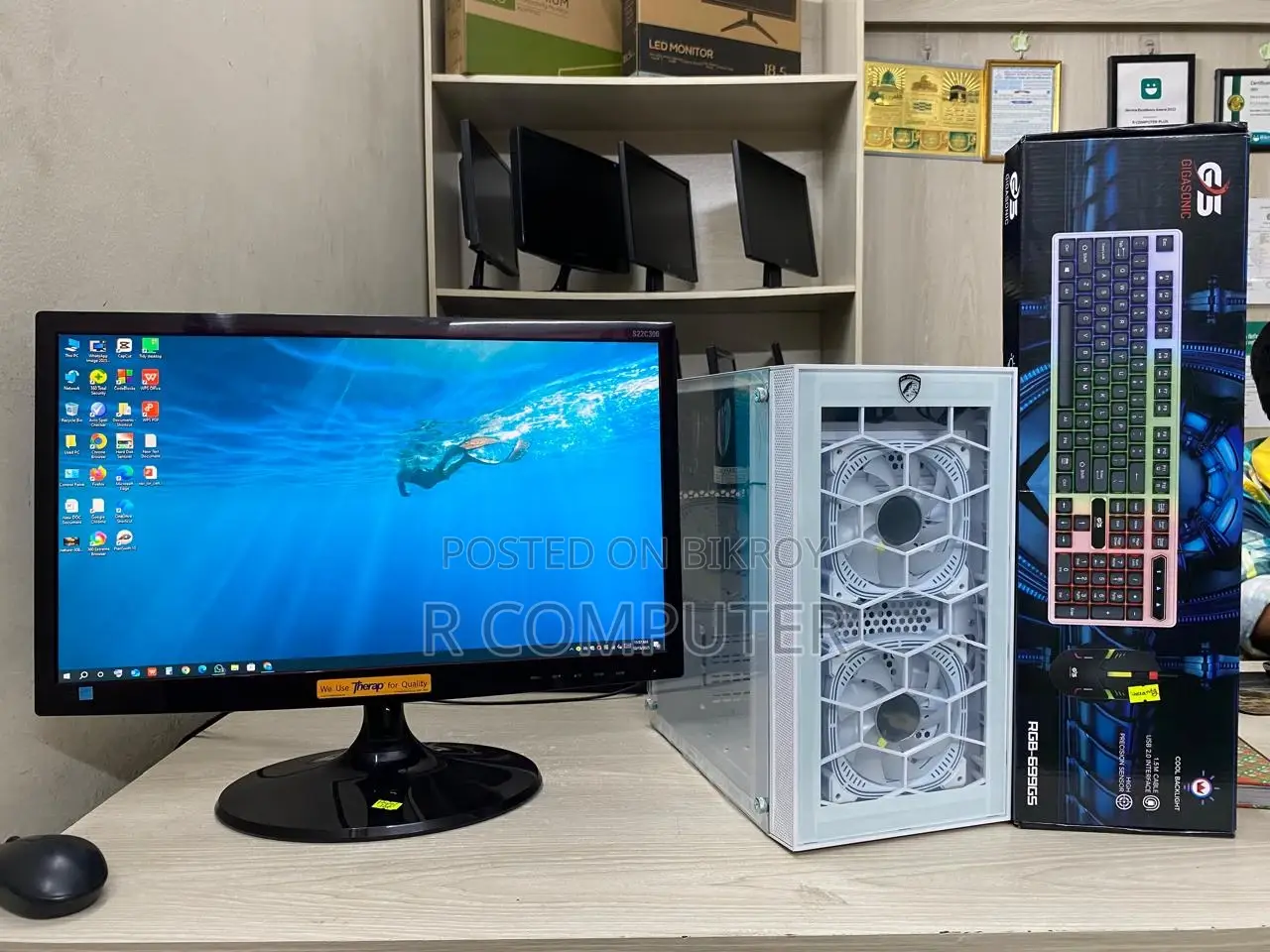 New Desktop Computer 4GB Intel Core I3 SSD 256GB
