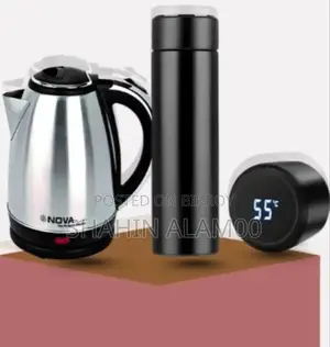 Smart Portable Led Flask + Nova Stainless Steel Electric Kettle 2.0l
