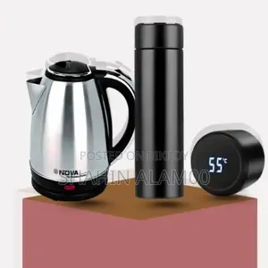 Smart Portable Led Flask + Nova Stainless Steel Electric Kettle 2.0l