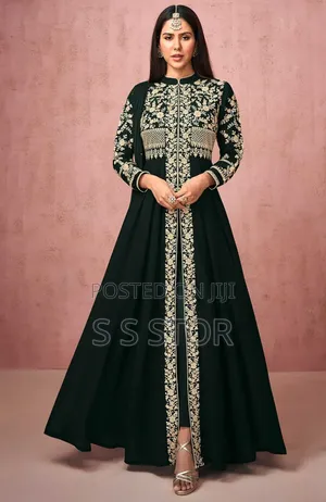 রেডিমেড জর্জেট এমব্রয়ডারি পার্টি ড্রেস New Update Collection