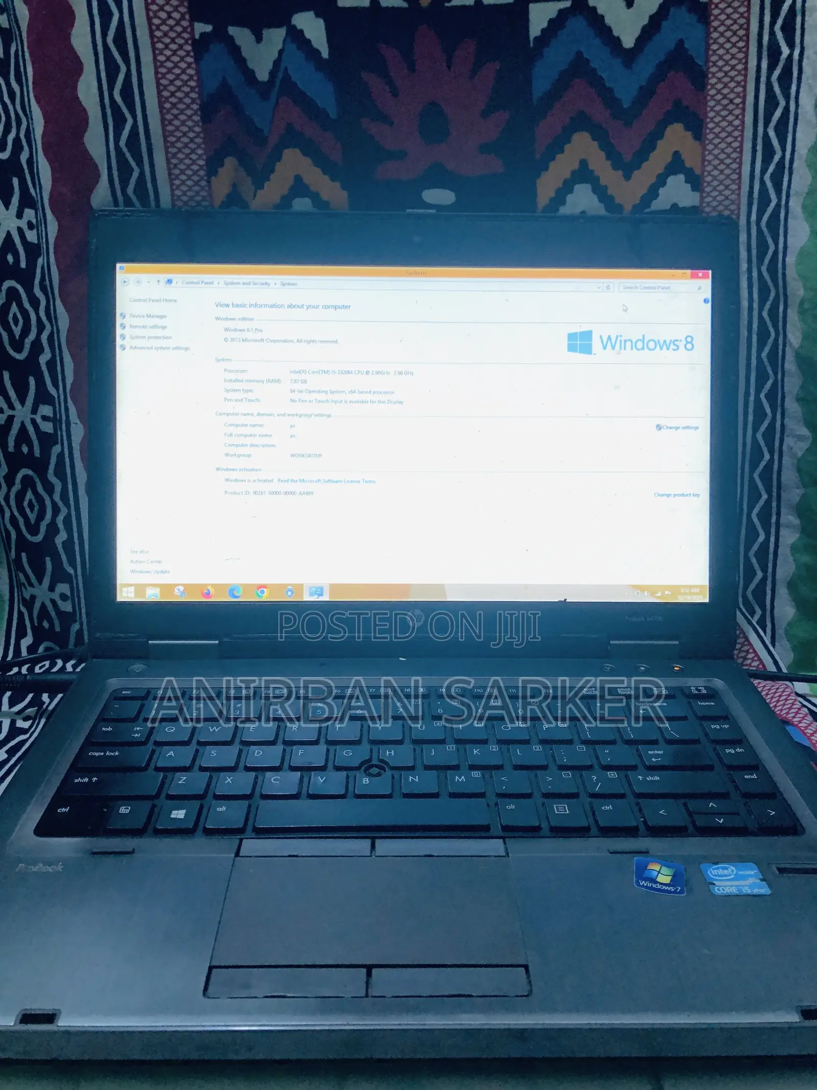 Laptop HP ProBook 6470B 8GB Intel Core I5 SSD 128GB