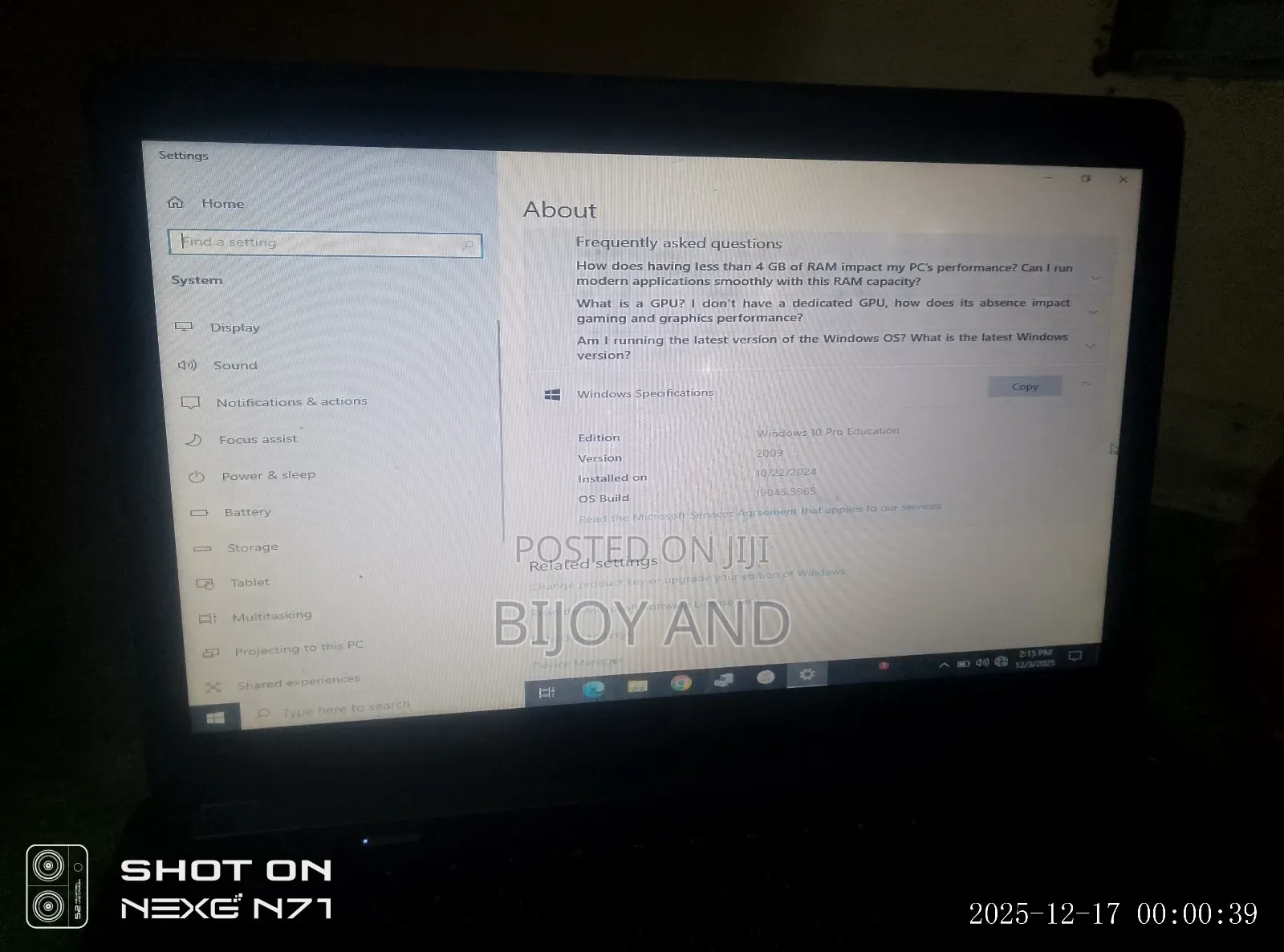 Laptop HP Compaq Presario M2000 4GB Intel Core i5 SSD 512GB