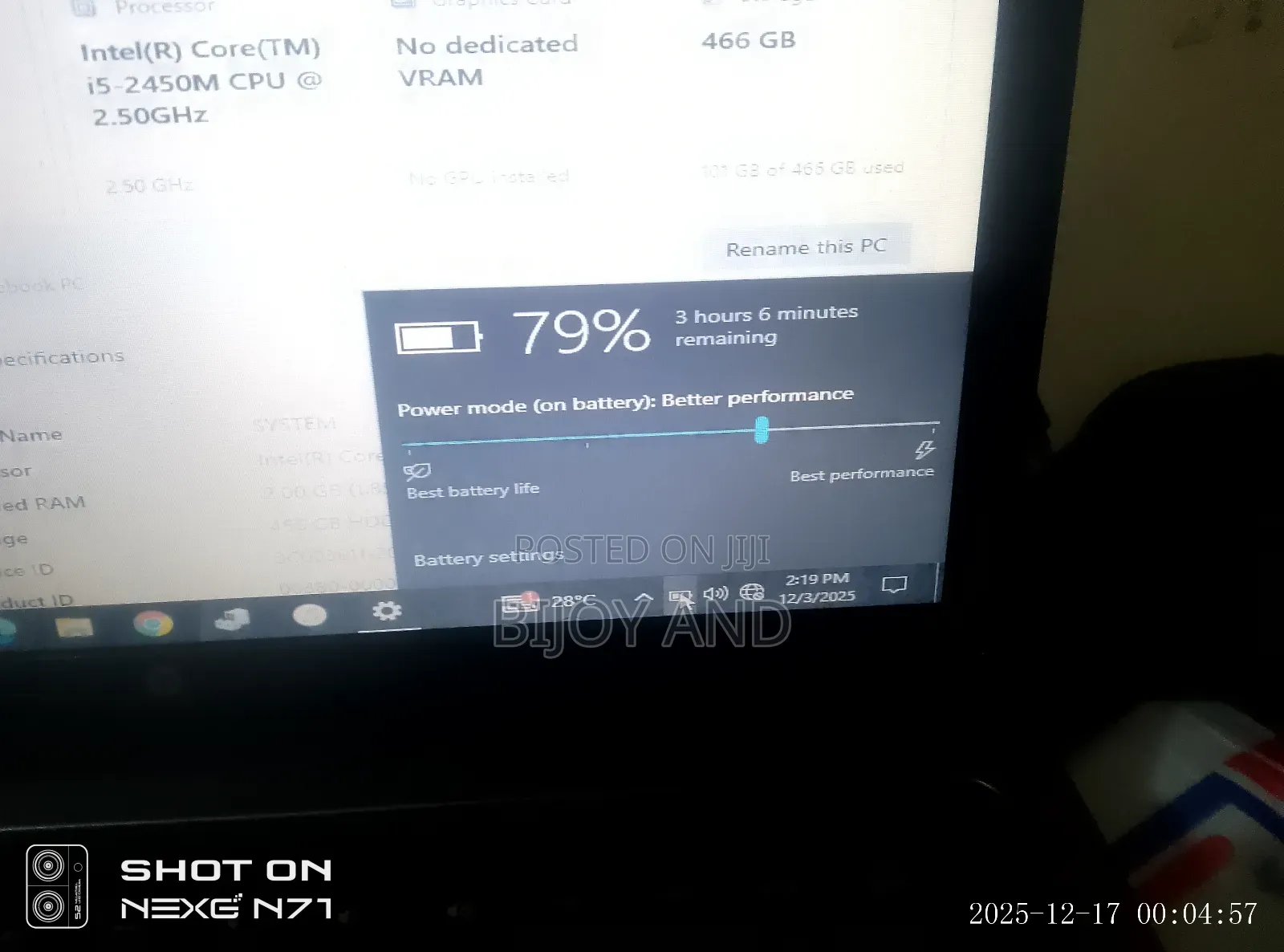 Laptop HP Compaq Presario M2000 4GB Intel Core i5 SSD 512GB
