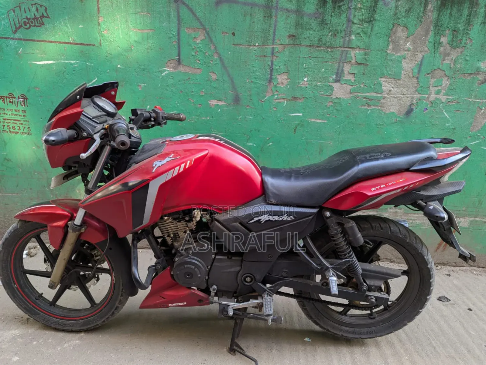 TVS Apache 180 RTR 2020 Red