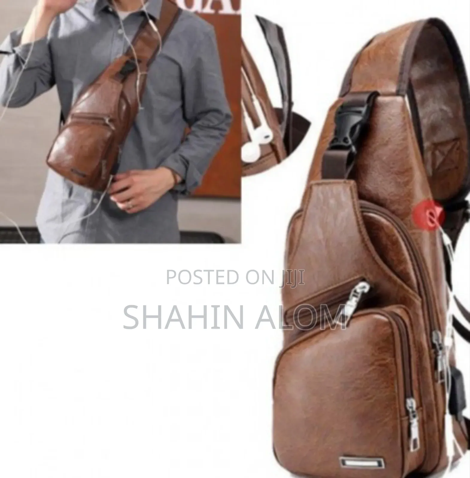 Men‘S Outdoor Leather Shoulder Chest