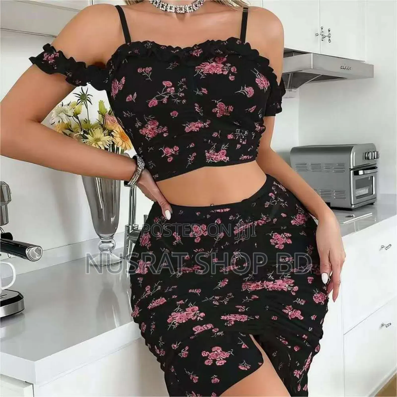 Two-piece Floral Set
