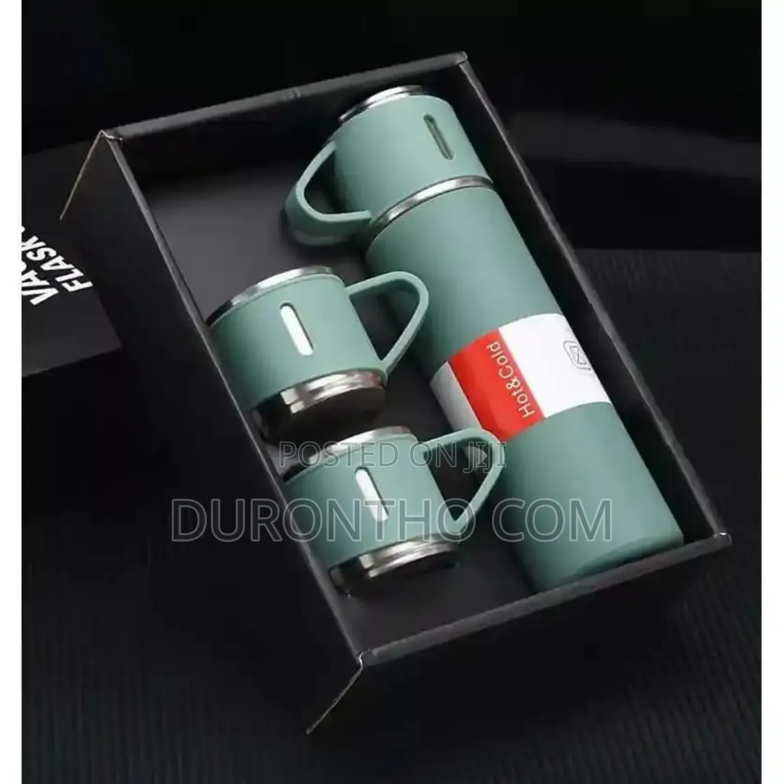 3 in 1 Vacuum Insulated Thermal Flask Set With Cup