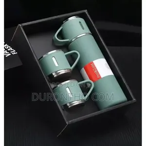 3 in 1 Vacuum Insulated Thermal Flask Set With Cup