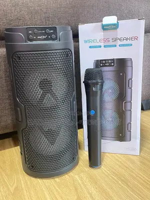 GTS-2129 Dual 4"+4" Wireless Karaoke Speaker With Wireless Microphone