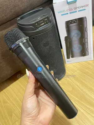 GTS-2129 Dual 4"+4" Wireless Karaoke Speaker With Wireless Microphone