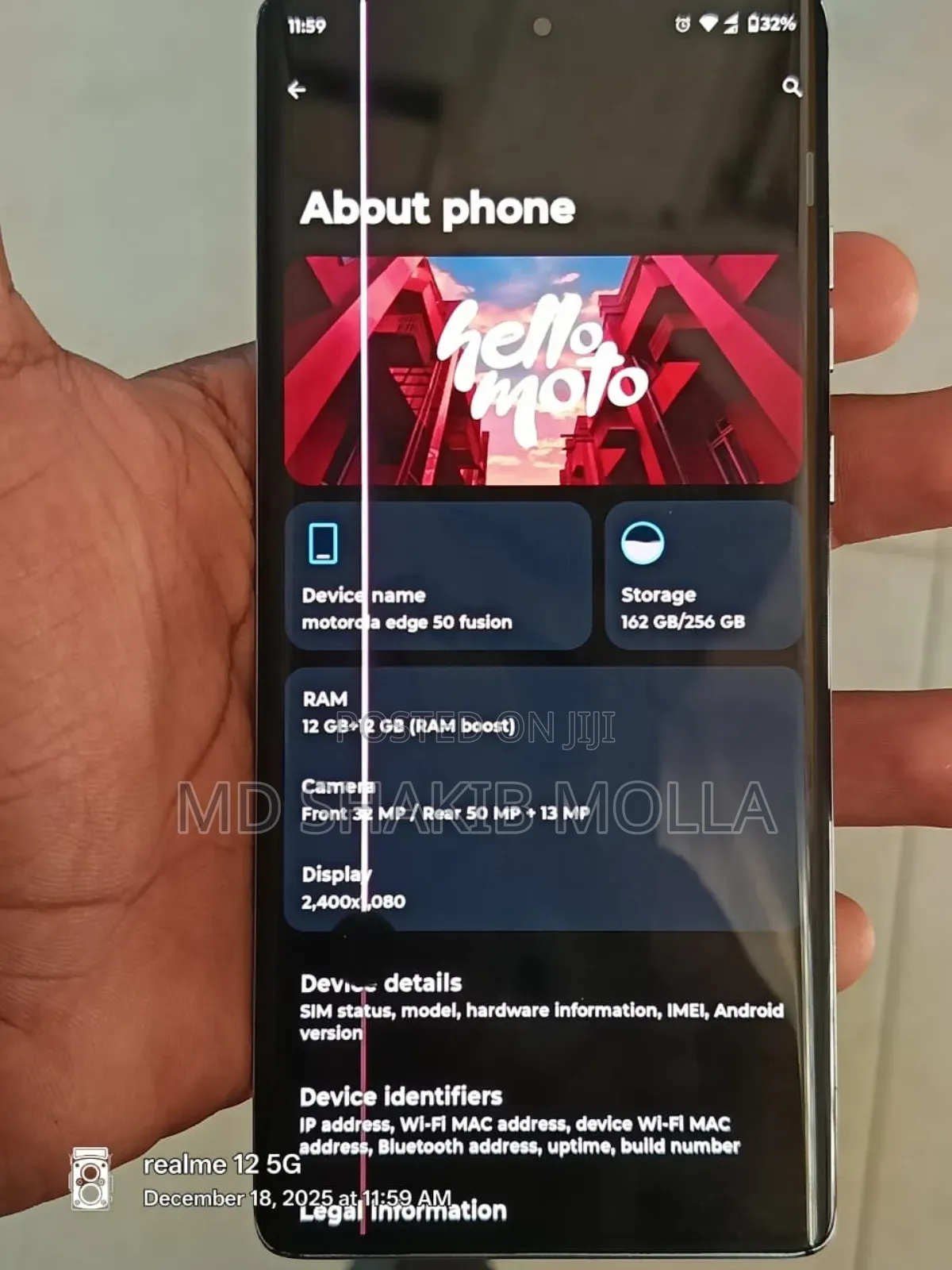 Motorola Edge 50 Fusion 256 GB Blue