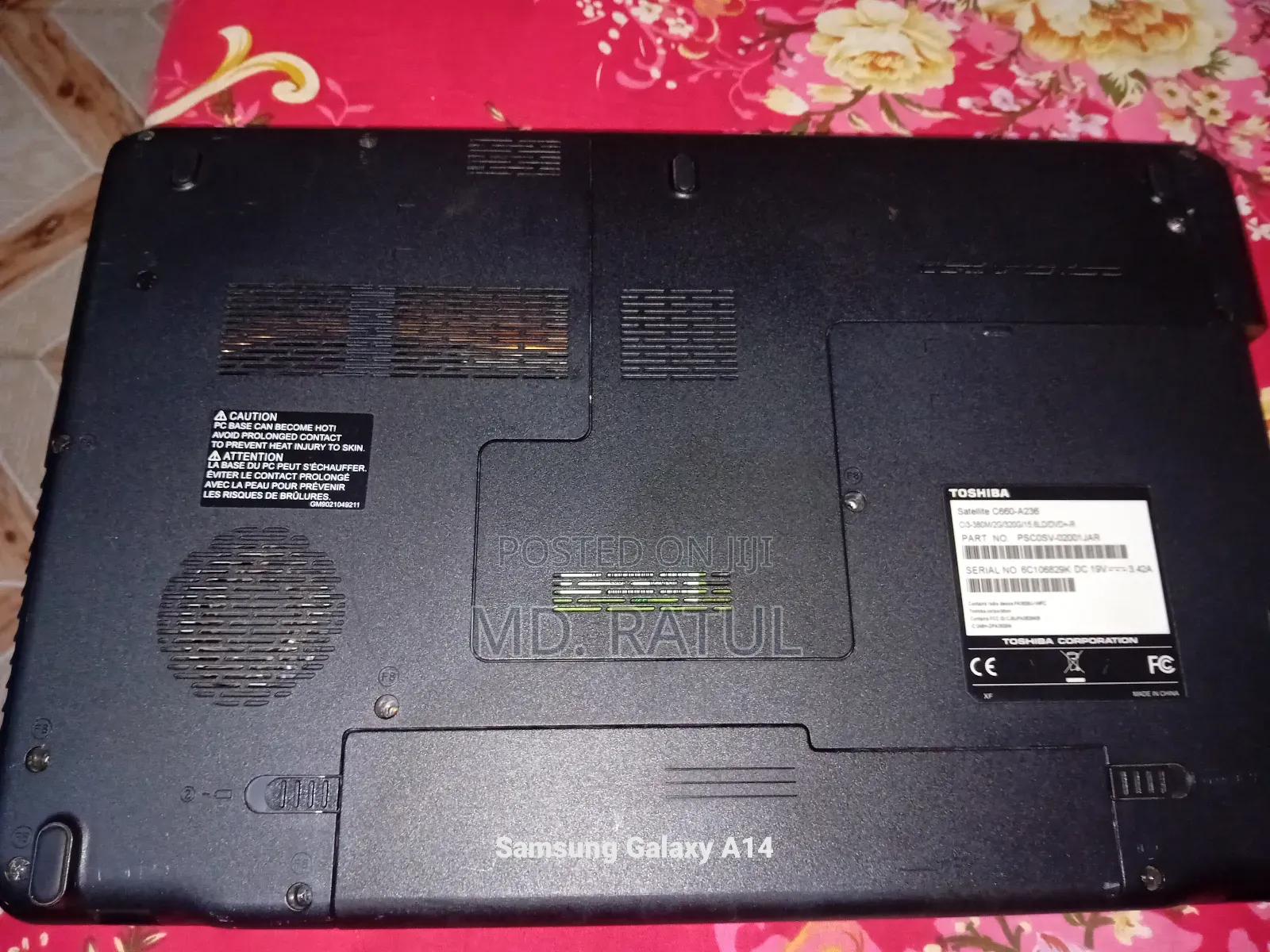 Laptop Toshiba Satellite C665 2GB Intel Core I3 HDD+SSD 500GB