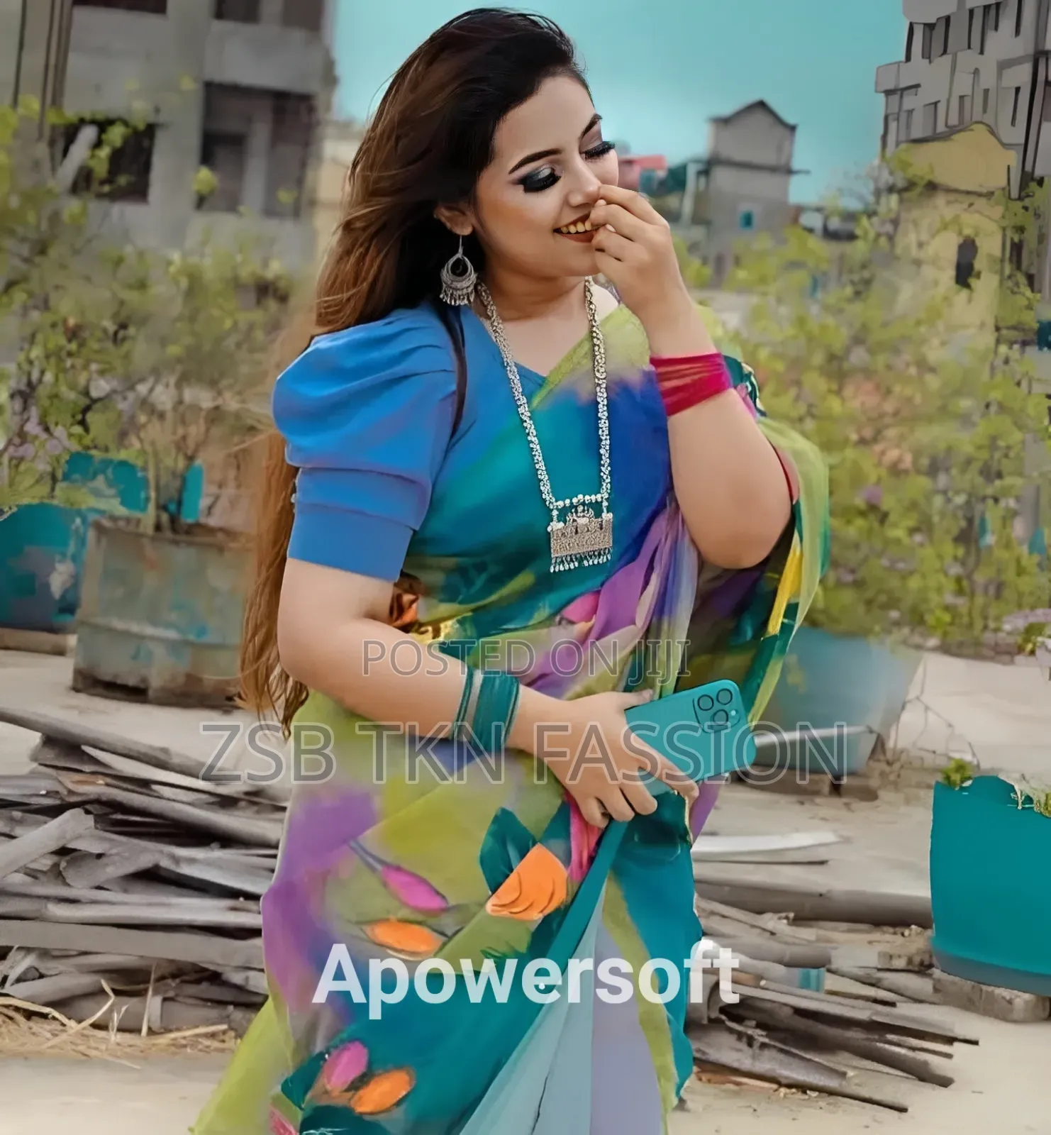 Half Silk Hand Print Sharee নতুন আপডেট কালেকশন