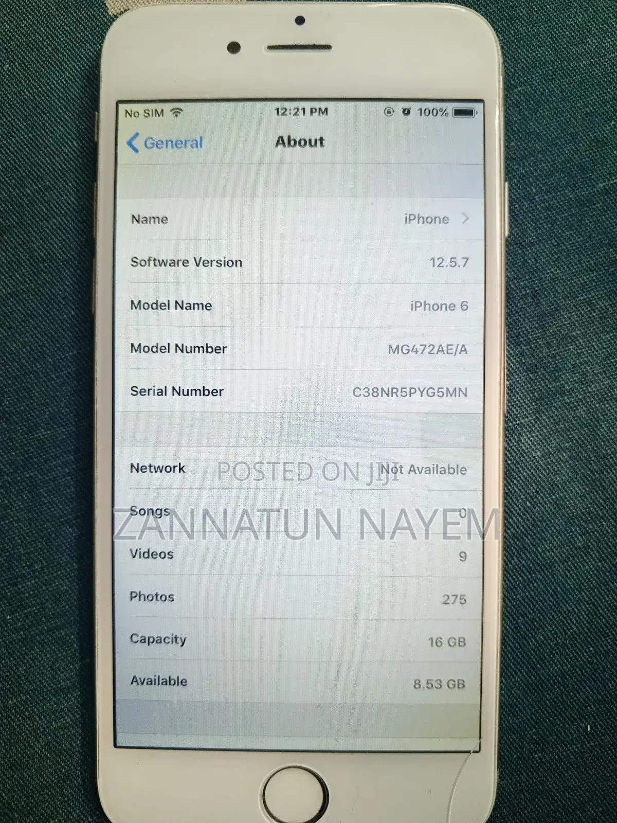 Apple iPhone 6 16 GB Silver