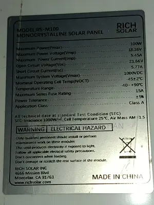 Solar Panel Solar Outdoor Cable
