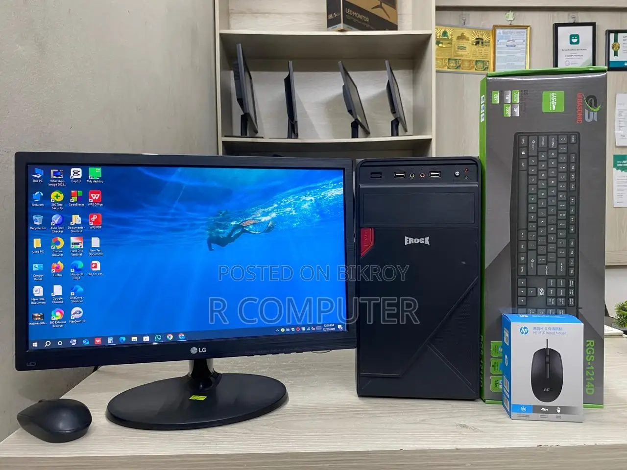 Desktop Computer 4GB Intel Core I3 SSD 128GB