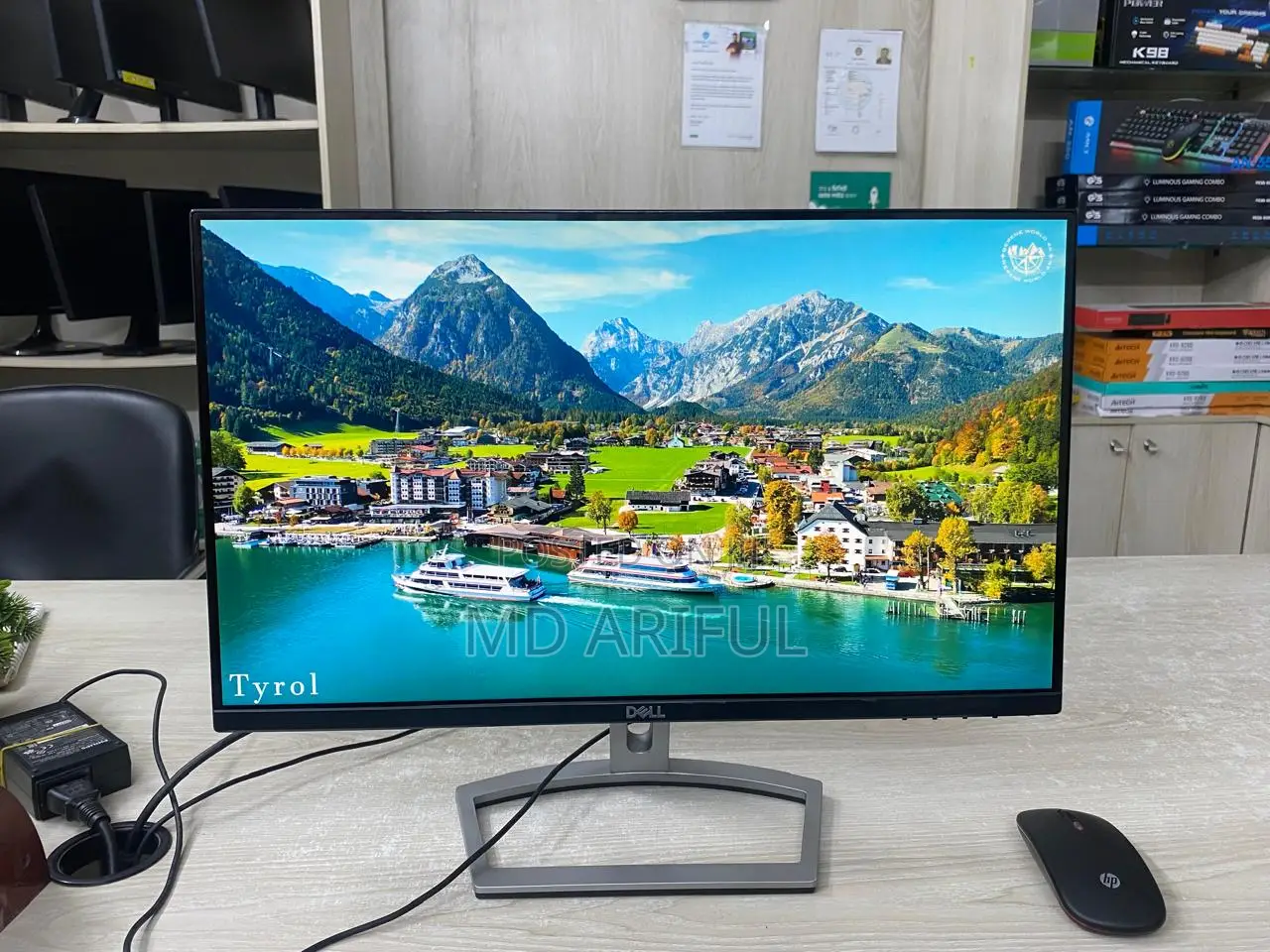 Dell 22"Ips FHD Full Fresh Ips Boderless Monitor Hdmi Original Color