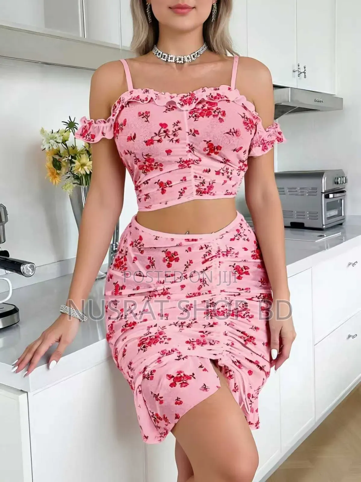 Two-piece Floral Set