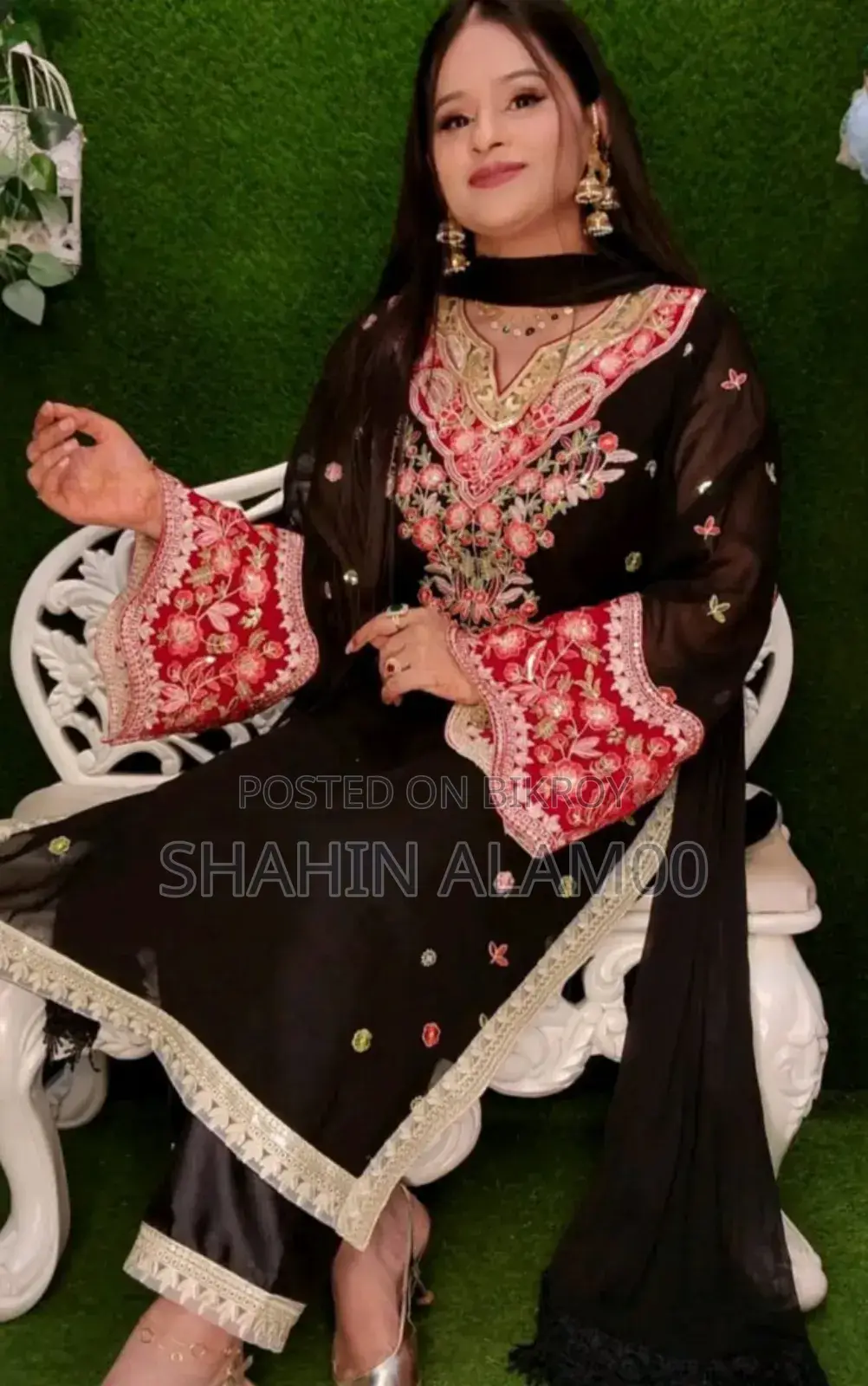 জর্জেট এমব্রয়ডারি থ্রি পিস