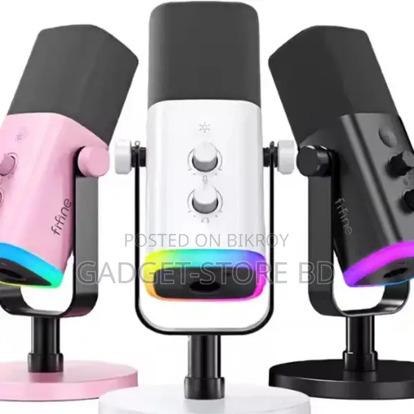Fifine Ampligame Am8 RGB Usb/XLR Microphone