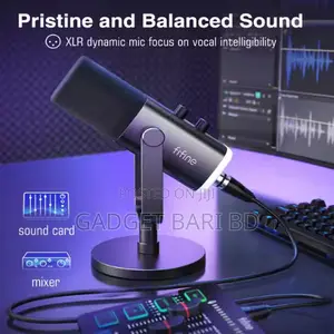 Fifine Ampligame Am8 RGB Usb/XLR Microphone