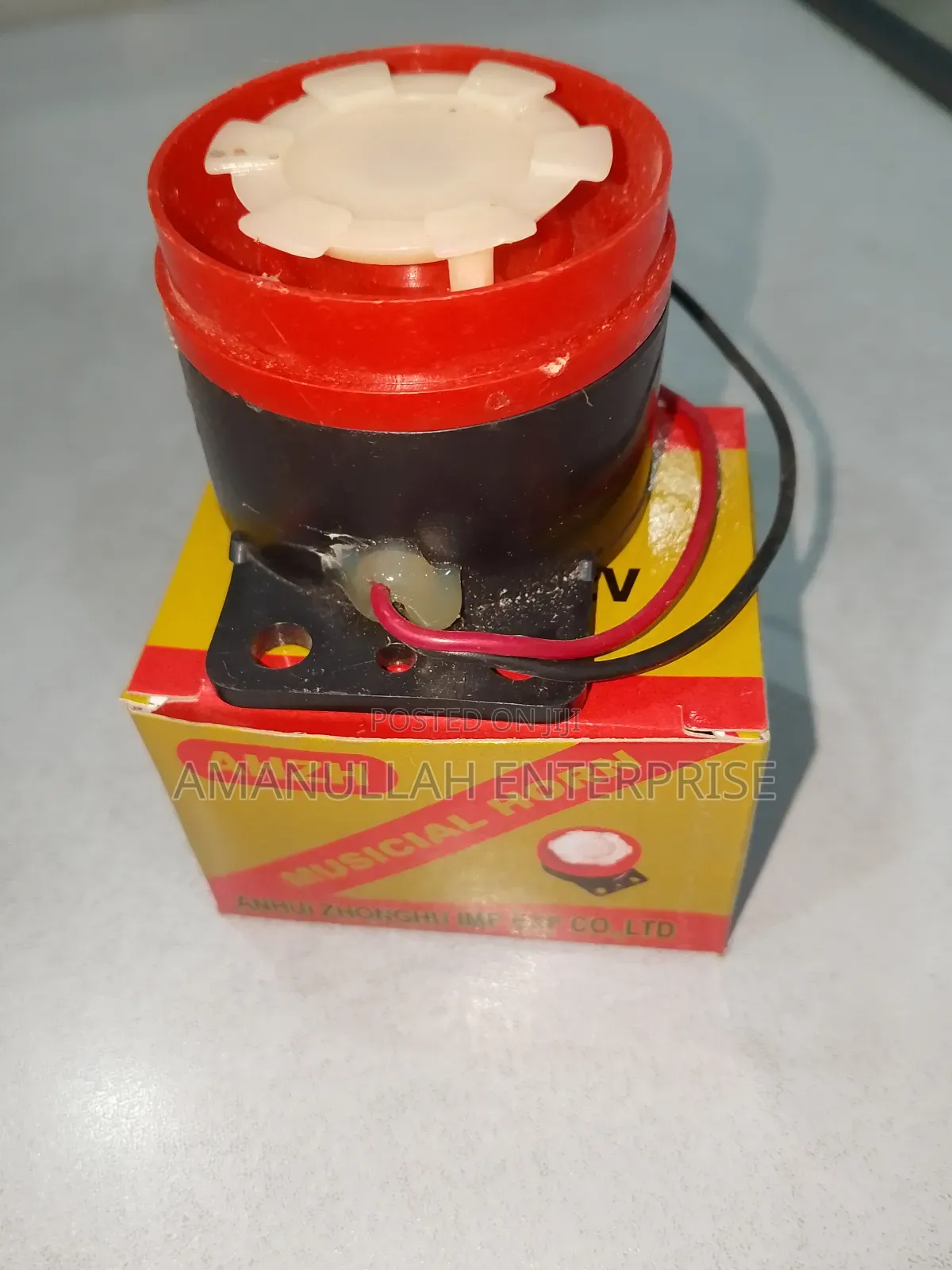 Piezoelectric Alarm Used in Security Systems to Produce a Loud Sound.