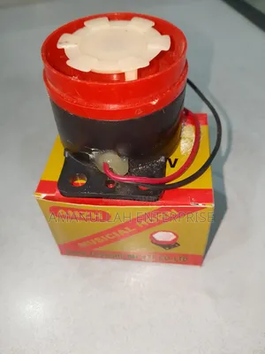 Piezoelectric Alarm Used in Security Systems to Produce a Loud Sound.