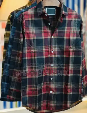 Pure Cotton Full Sleeve Check Print Shirt for Men's