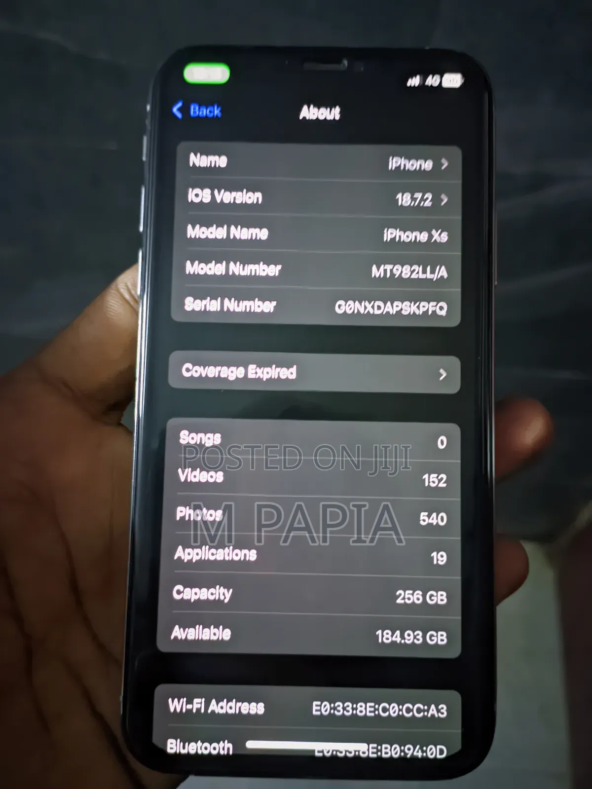 Apple iPhone XS 256 GB White