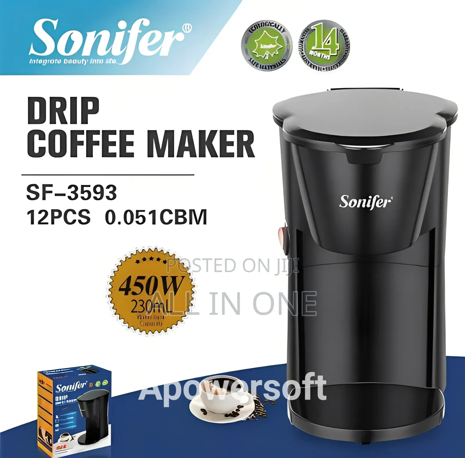 Sonifer Sf-3593 Drip Coffee Maker