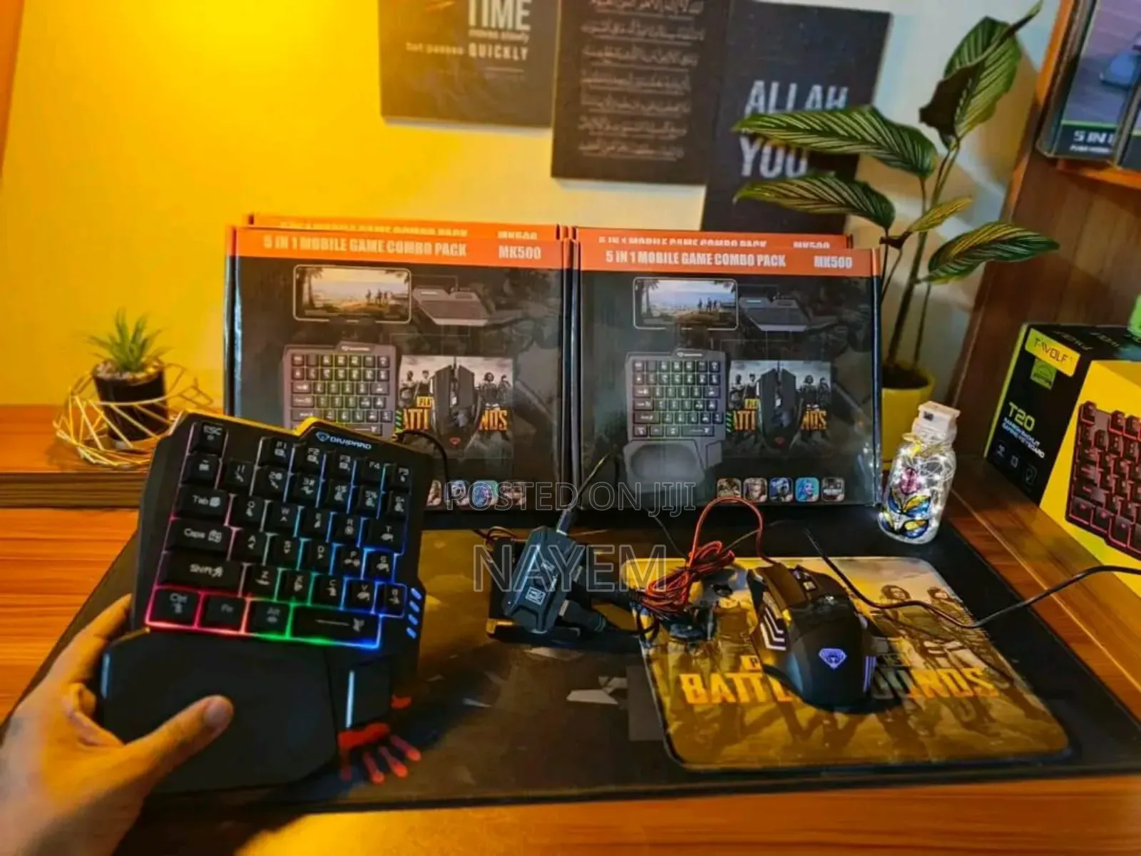 5 in 1 Mobile Gaming Combo Pack | Pubg Free Fire Cod Supported