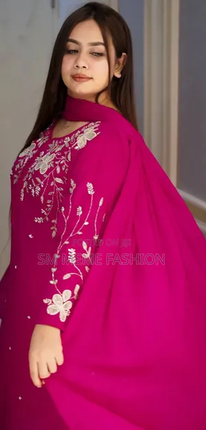 রেয়ন কটন ড্রেস ফুল সেট এমব্রয়ডারি